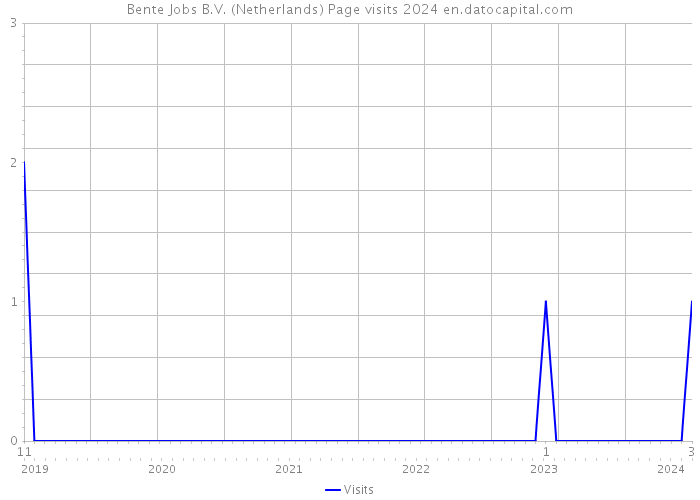 Bente Jobs B.V. (Netherlands) Page visits 2024 