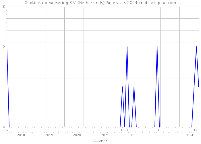 Sockit Automatisering B.V. (Netherlands) Page visits 2024 