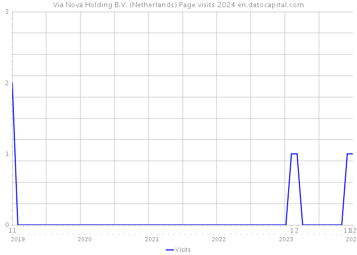 Via Nova Holding B.V. (Netherlands) Page visits 2024 