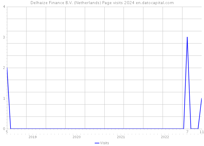 Delhaize Finance B.V. (Netherlands) Page visits 2024 