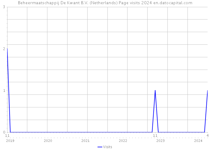 Beheermaatschappij De Kwant B.V. (Netherlands) Page visits 2024 