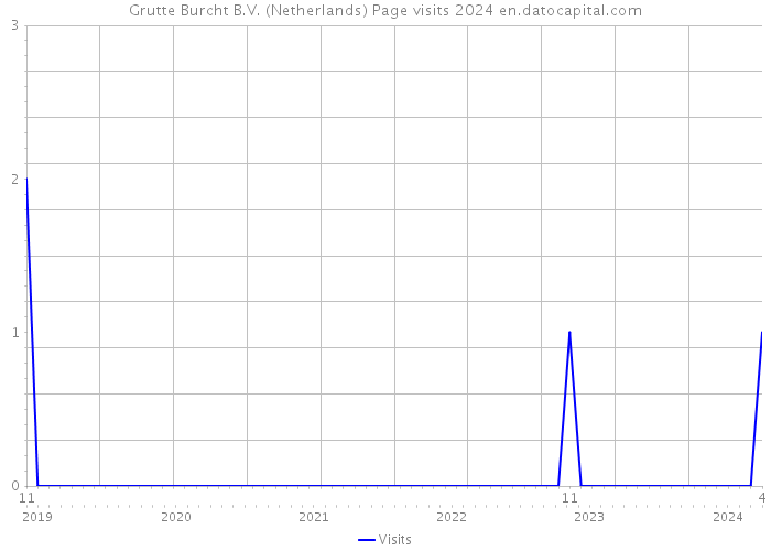 Grutte Burcht B.V. (Netherlands) Page visits 2024 