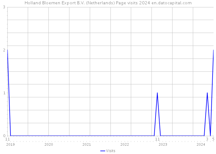 Holland Bloemen Export B.V. (Netherlands) Page visits 2024 