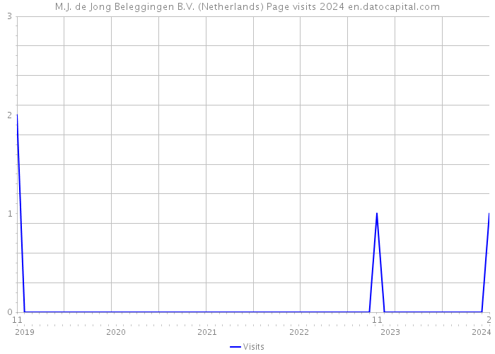 M.J. de Jong Beleggingen B.V. (Netherlands) Page visits 2024 