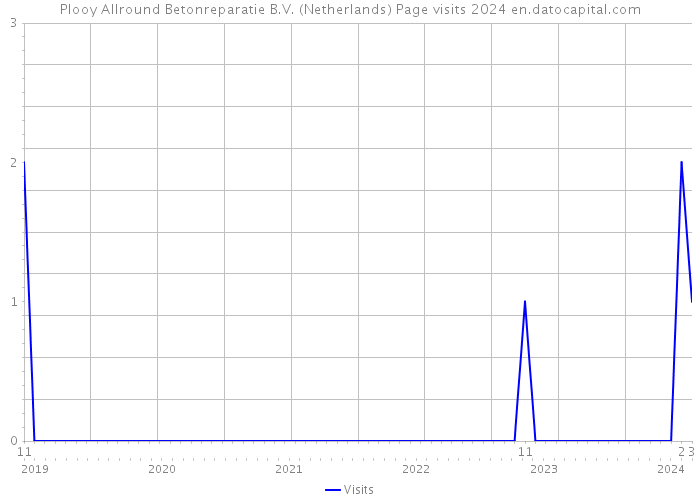 Plooy Allround Betonreparatie B.V. (Netherlands) Page visits 2024 