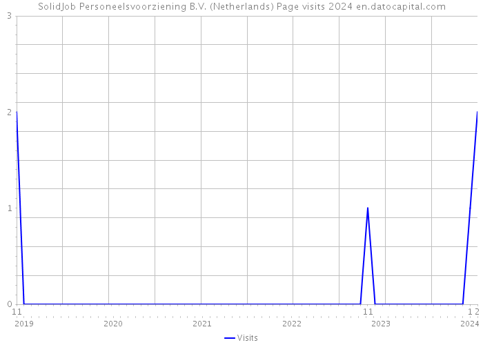 SolidJob Personeelsvoorziening B.V. (Netherlands) Page visits 2024 