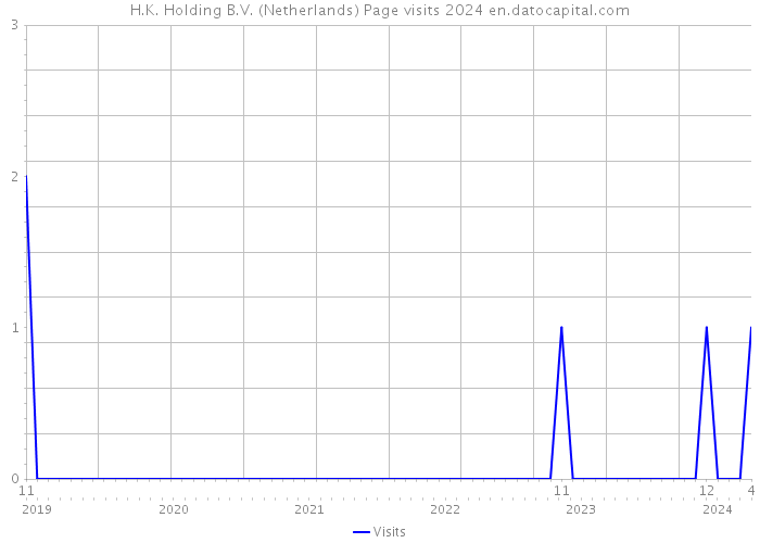 H.K. Holding B.V. (Netherlands) Page visits 2024 