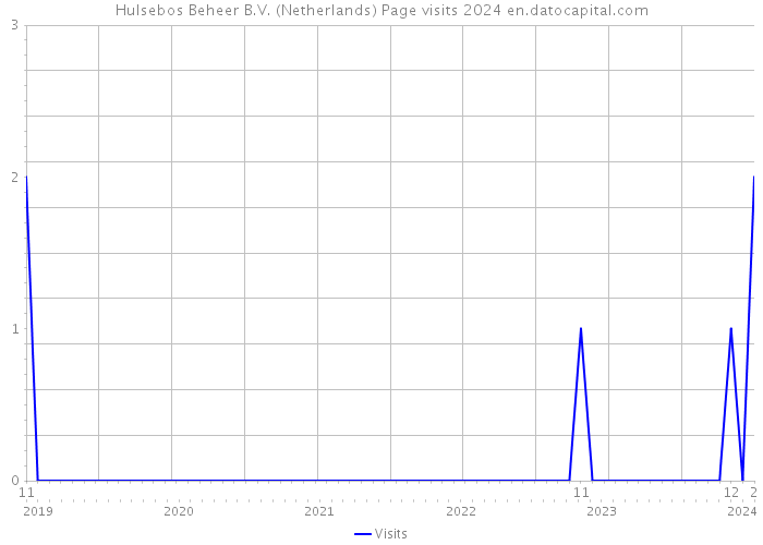 Hulsebos Beheer B.V. (Netherlands) Page visits 2024 