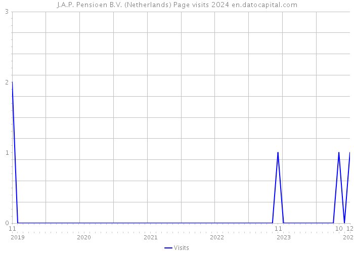 J.A.P. Pensioen B.V. (Netherlands) Page visits 2024 