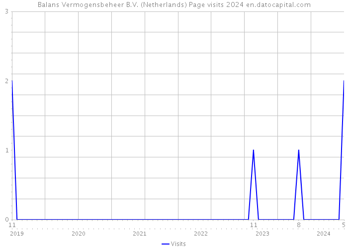 Balans Vermogensbeheer B.V. (Netherlands) Page visits 2024 