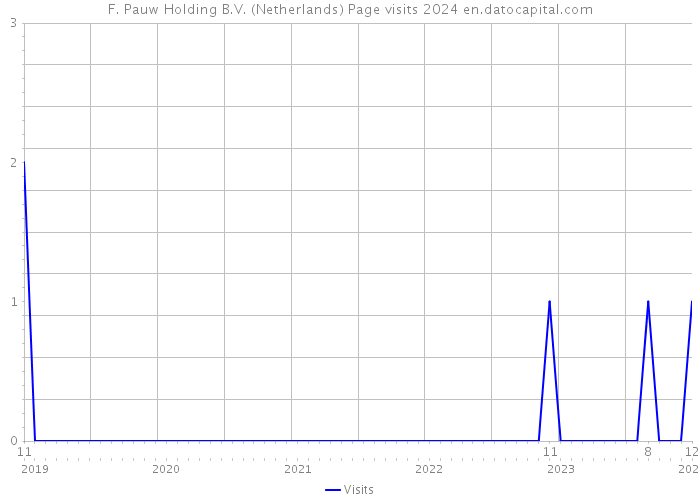 F. Pauw Holding B.V. (Netherlands) Page visits 2024 