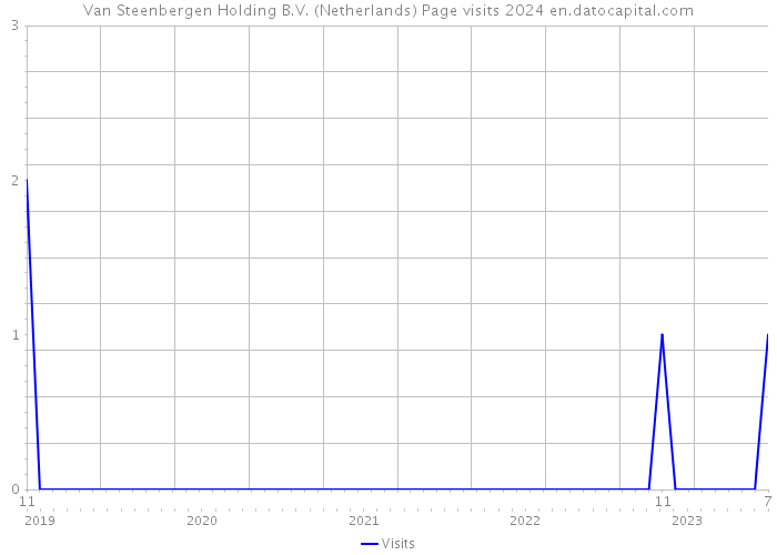 Van Steenbergen Holding B.V. (Netherlands) Page visits 2024 