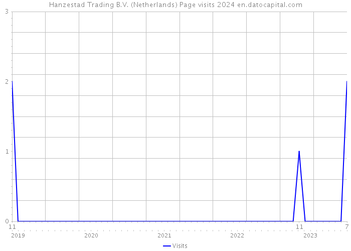 Hanzestad Trading B.V. (Netherlands) Page visits 2024 
