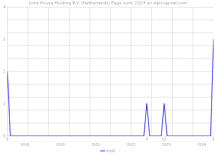 Lime House Holding B.V. (Netherlands) Page visits 2024 