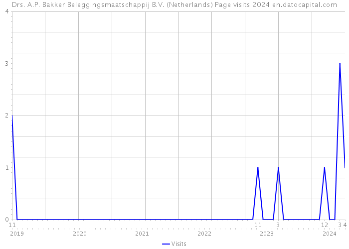 Drs. A.P. Bakker Beleggingsmaatschappij B.V. (Netherlands) Page visits 2024 