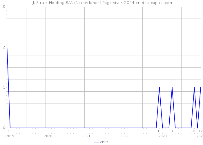 L.J. Struik Holding B.V. (Netherlands) Page visits 2024 