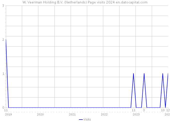 W. Veerman Holding B.V. (Netherlands) Page visits 2024 