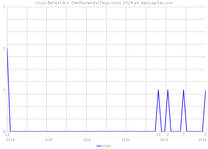 Vosje Beheer B.V. (Netherlands) Page visits 2024 