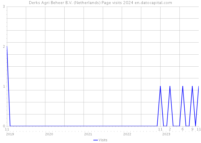 Derks Agri Beheer B.V. (Netherlands) Page visits 2024 