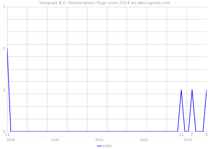 Verspeek B.V. (Netherlands) Page visits 2024 