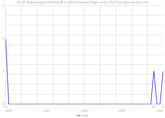 A.J.W. Blankesteijn Holding B.V. (Netherlands) Page visits 2024 