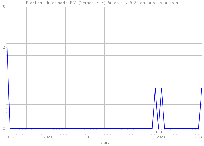 Broekema Intermodal B.V. (Netherlands) Page visits 2024 