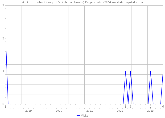 APA Founder Group B.V. (Netherlands) Page visits 2024 