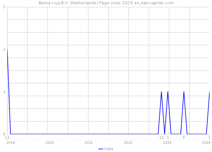 Barba roja B.V. (Netherlands) Page visits 2024 