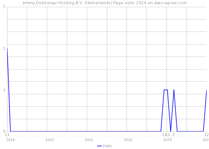 Jimmy Dobbelaar Holding B.V. (Netherlands) Page visits 2024 
