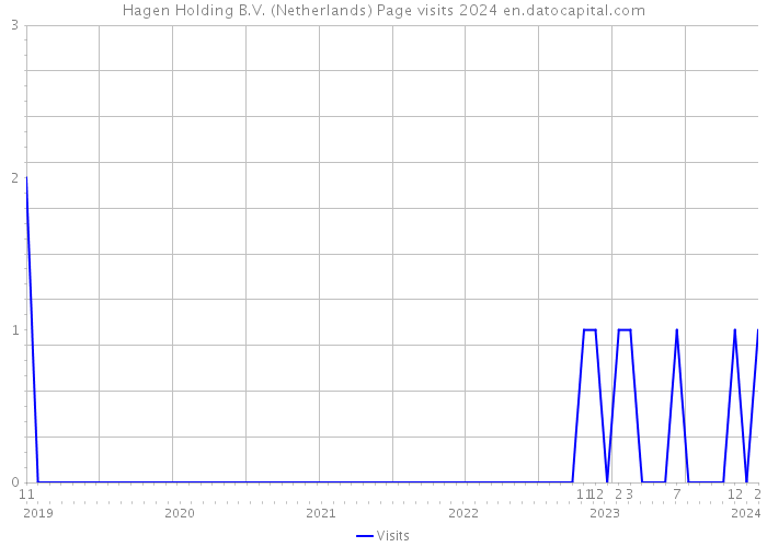Hagen Holding B.V. (Netherlands) Page visits 2024 