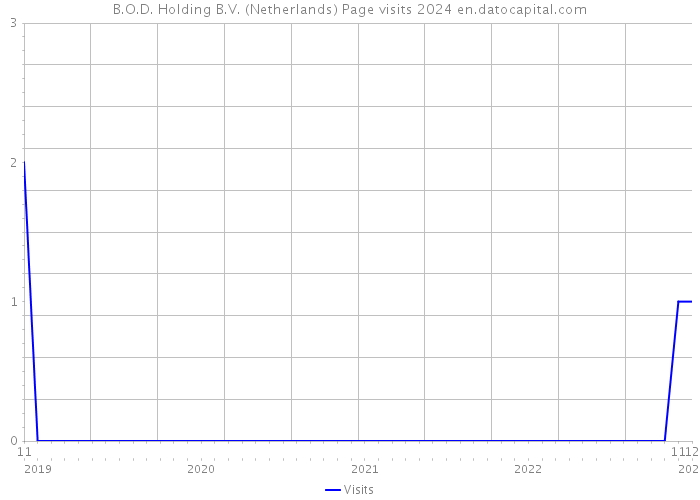 B.O.D. Holding B.V. (Netherlands) Page visits 2024 