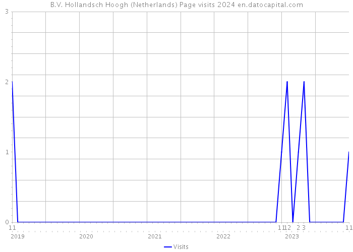 B.V. Hollandsch Hoogh (Netherlands) Page visits 2024 