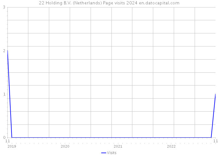22 Holding B.V. (Netherlands) Page visits 2024 