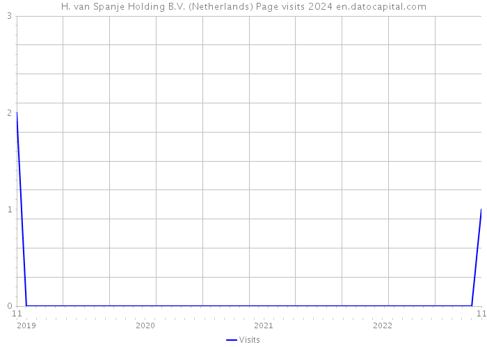 H. van Spanje Holding B.V. (Netherlands) Page visits 2024 