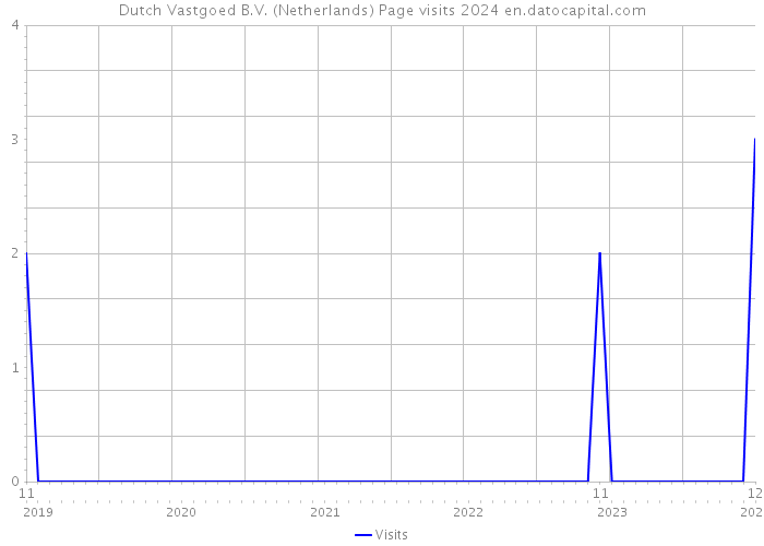 Dutch Vastgoed B.V. (Netherlands) Page visits 2024 