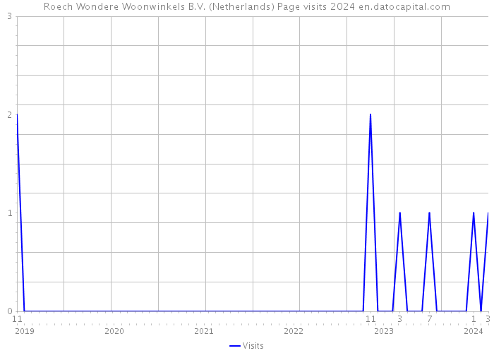 Roech Wondere Woonwinkels B.V. (Netherlands) Page visits 2024 