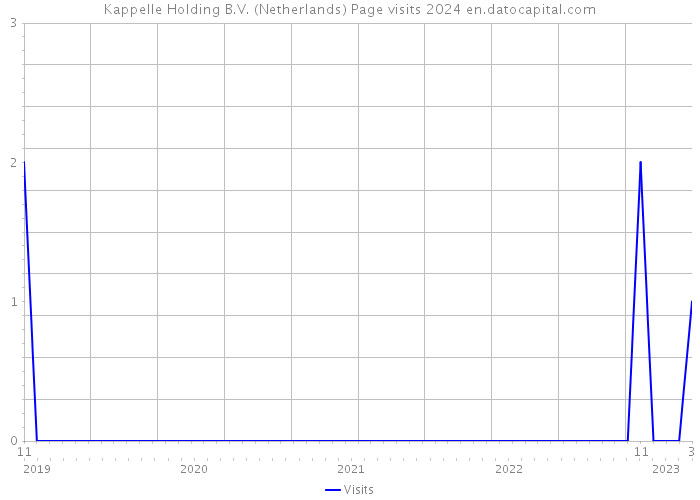 Kappelle Holding B.V. (Netherlands) Page visits 2024 