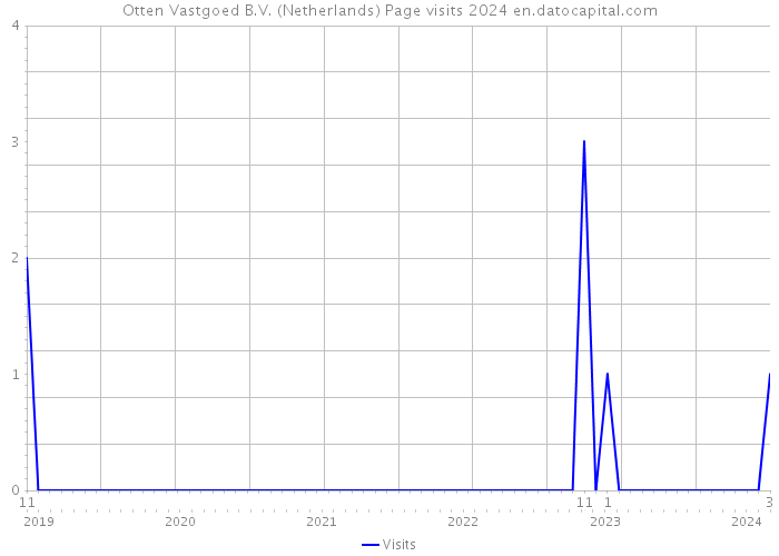 Otten Vastgoed B.V. (Netherlands) Page visits 2024 