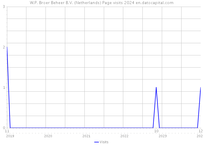 W.P. Broer Beheer B.V. (Netherlands) Page visits 2024 