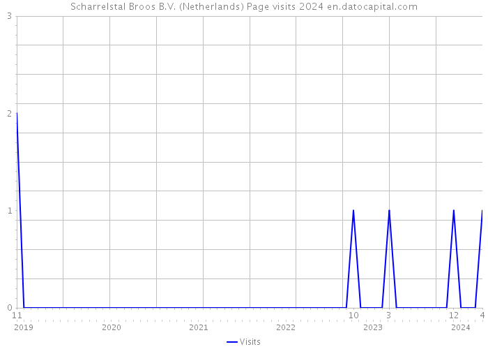 Scharrelstal Broos B.V. (Netherlands) Page visits 2024 