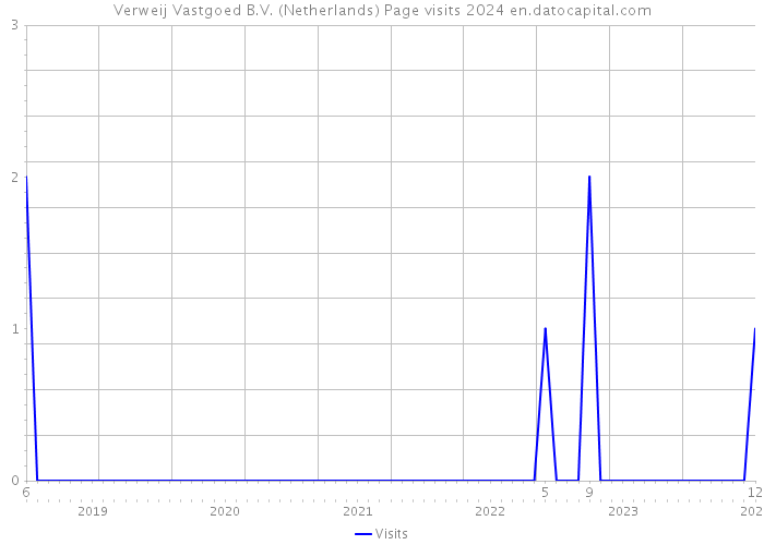 Verweij Vastgoed B.V. (Netherlands) Page visits 2024 