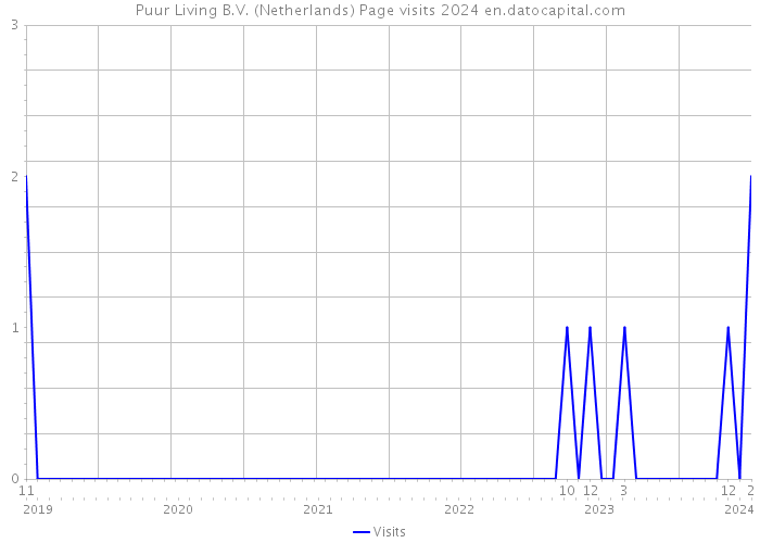 Puur Living B.V. (Netherlands) Page visits 2024 