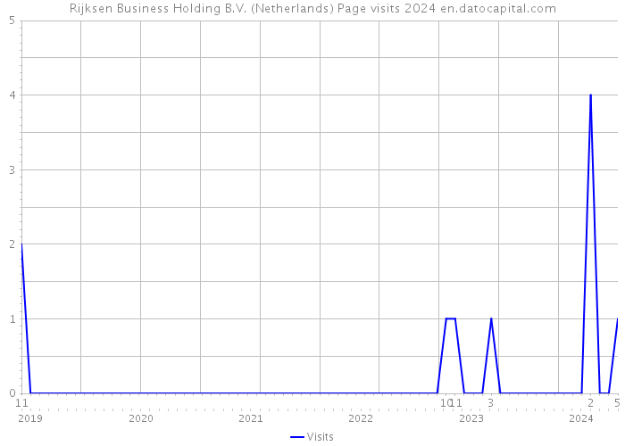 Rijksen Business Holding B.V. (Netherlands) Page visits 2024 