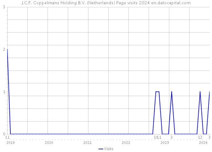 J.C.F. Coppelmans Holding B.V. (Netherlands) Page visits 2024 