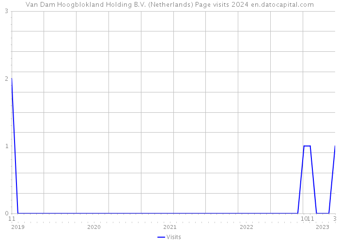 Van Dam Hoogblokland Holding B.V. (Netherlands) Page visits 2024 