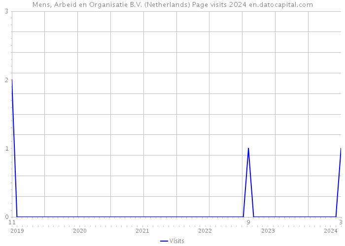 Mens, Arbeid en Organisatie B.V. (Netherlands) Page visits 2024 