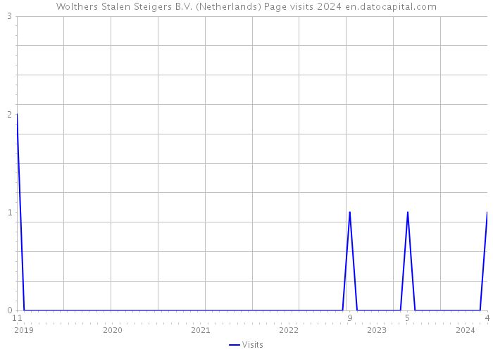 Wolthers Stalen Steigers B.V. (Netherlands) Page visits 2024 