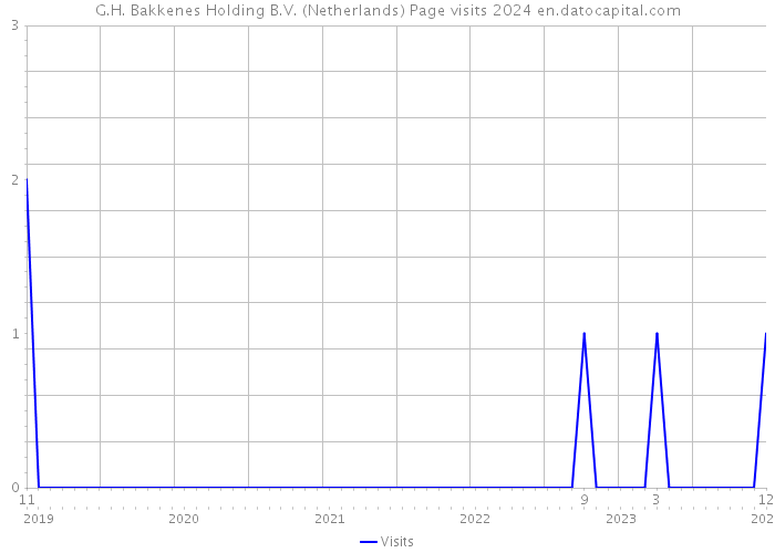 G.H. Bakkenes Holding B.V. (Netherlands) Page visits 2024 
