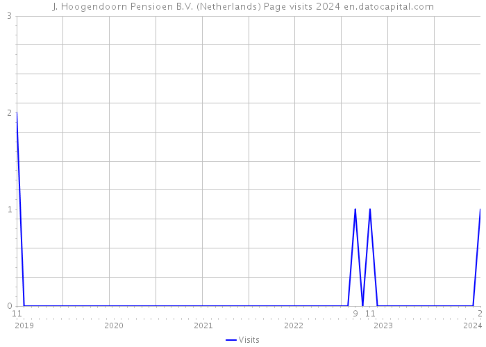 J. Hoogendoorn Pensioen B.V. (Netherlands) Page visits 2024 