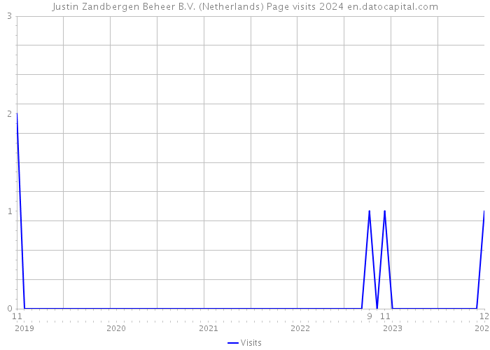 Justin Zandbergen Beheer B.V. (Netherlands) Page visits 2024 